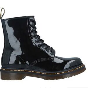 Dr. Martens Shiny Black Lace-Up Boots